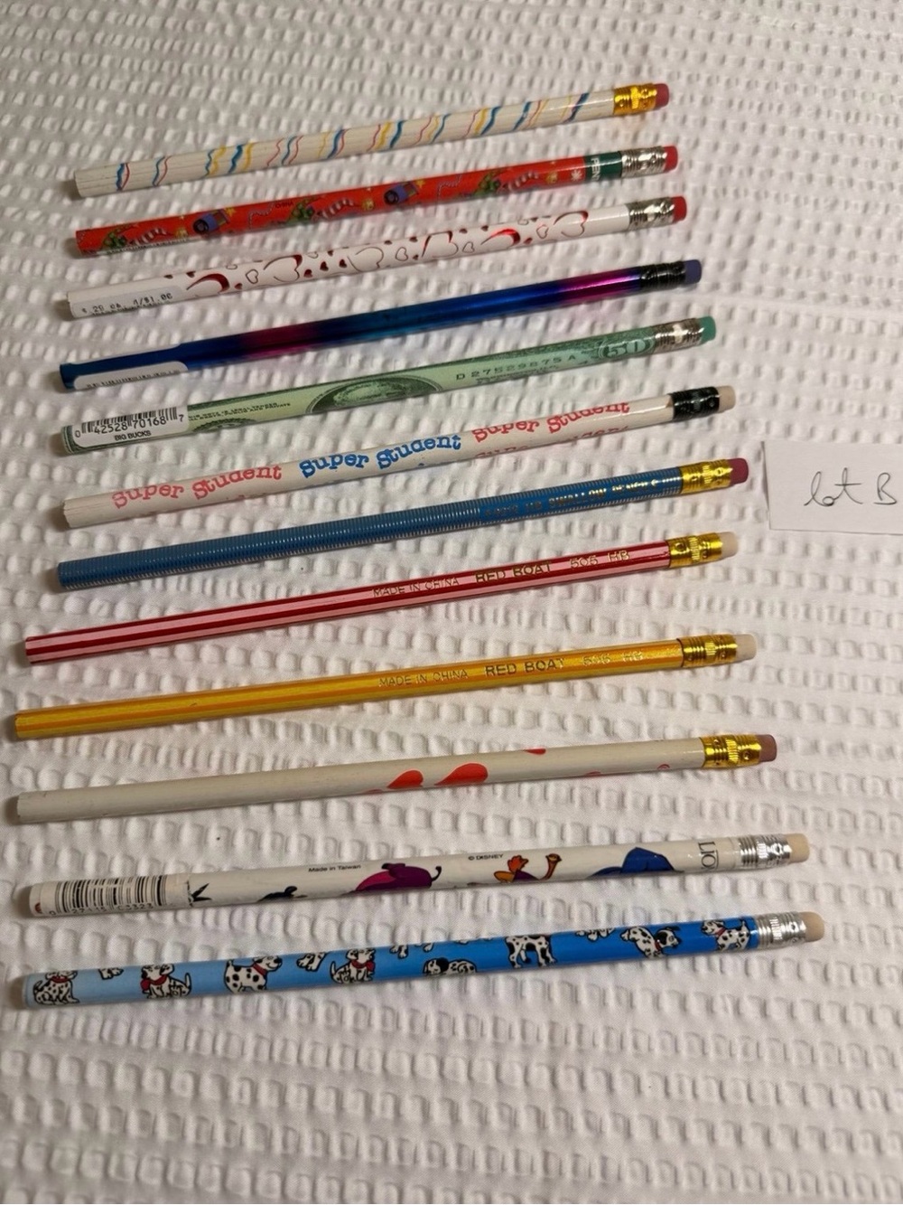 Vintage 90’s Assorted Unsharpened Pencils Multicolor Pack of 12 Disney and more